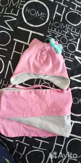 Комплект шапка, шарф