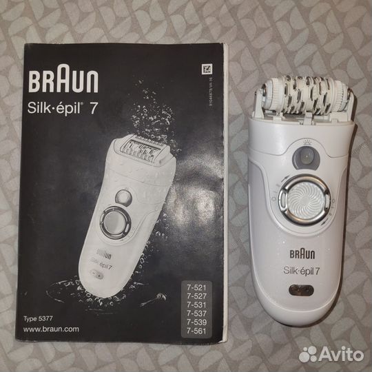 Эпилятор braun silk-epil 7, триммер, 8 насадок