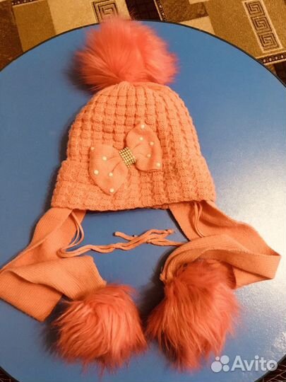 Шапка зимняя с длинными ушами