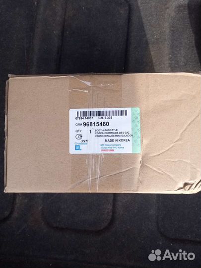 Дросельная заслонка chevrolet lacetti 1.4,1,6