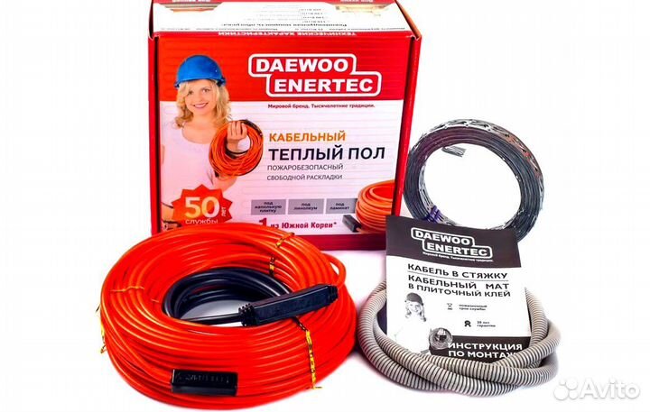 Двухжильный кабельный тёплый пол daewoo enertec