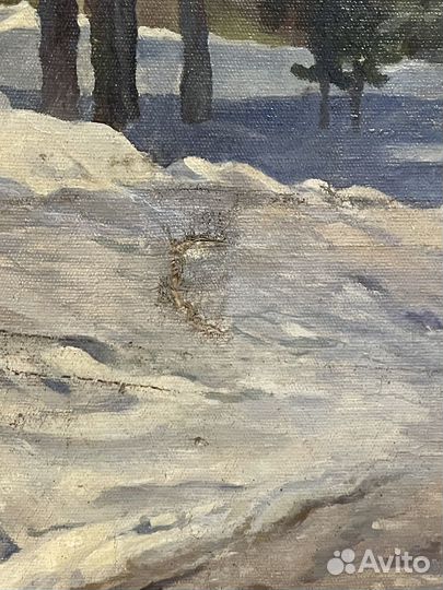 Картина маслом на холсте СССР 1954 год