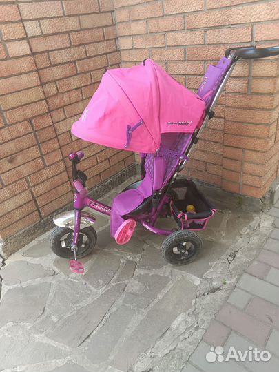 Детский велосипед с ручкой бу