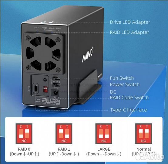 NAS Внешний raid накопитель (DAS)