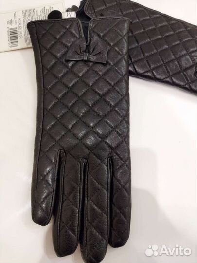 Перчатки женские кожаные новые