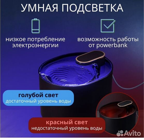 Фонтан поилка для кошек и собак