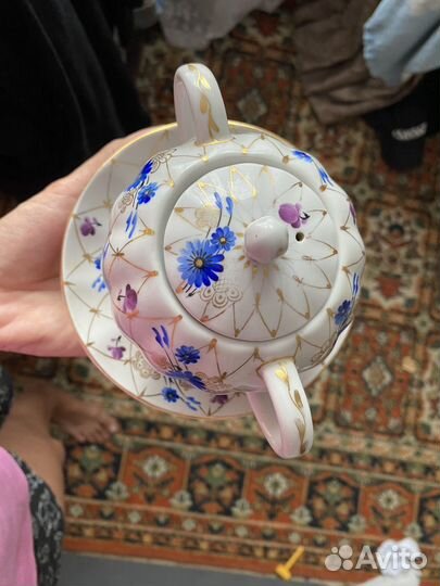 Чайная пара Лфз васильки, сахарница лфз васильки