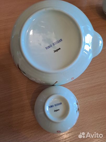 Набор для чая :чайник, 4 пиалы(сакура)