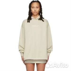 Бежевый свободный худи Essentials