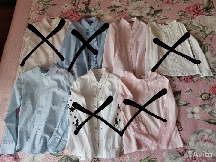 Блузка для девочки школьная