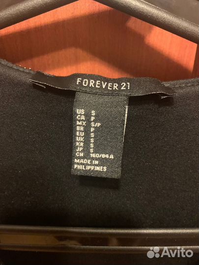 Forever 21 блестящее черное платье вечернее