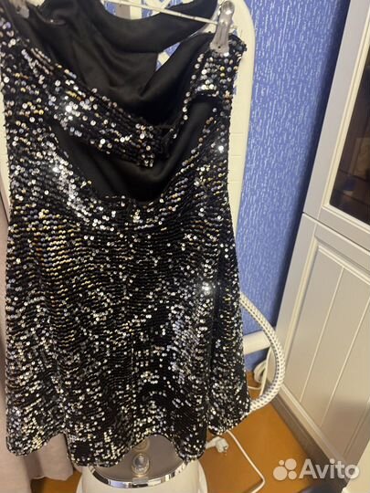 Платте с паетками нарядное вечернее