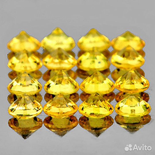 Сапфир натуральный 0,98Ct 1,5мм 50шт VVS Цейлон
