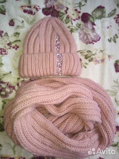 Комплект шапка+снуд