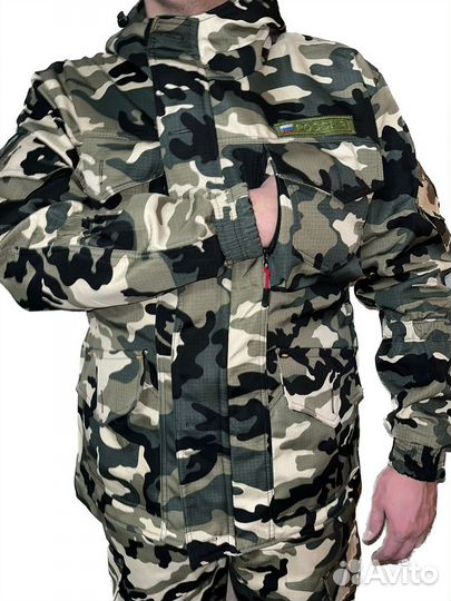 Камуфляжный костюм горка 8 демисезонный на флисе