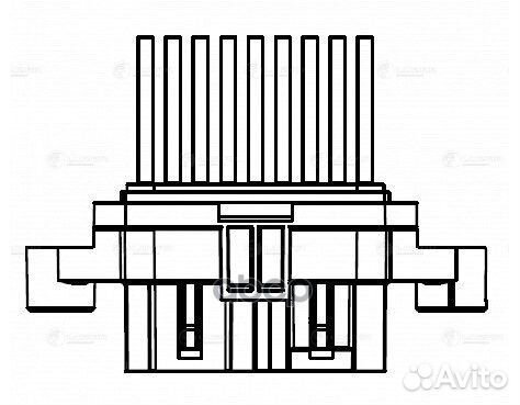 Резистор э/вент. отоп. для а/м УАЗ 3163 Патриот