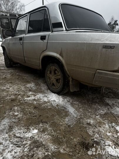 ВАЗ 2107 1.5 МТ, 2011, битый, 78 000 км