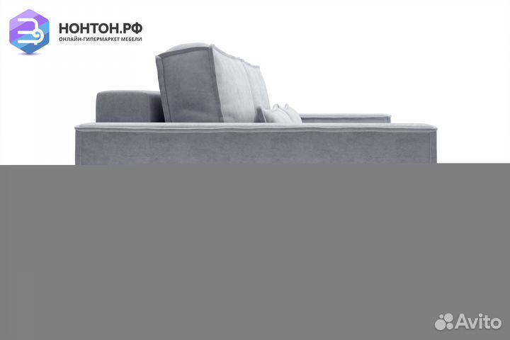 Диван тик-так Сохо 3-х местный серый