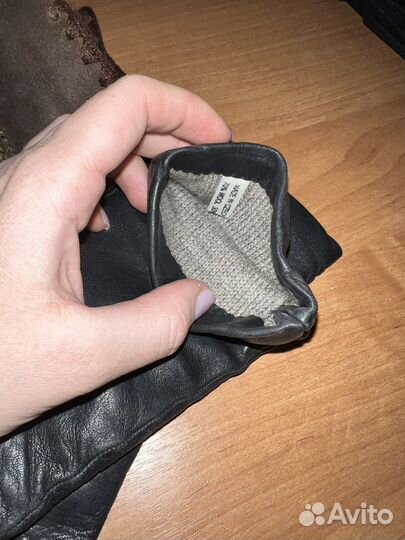 Кожаные перчатки осень и зима