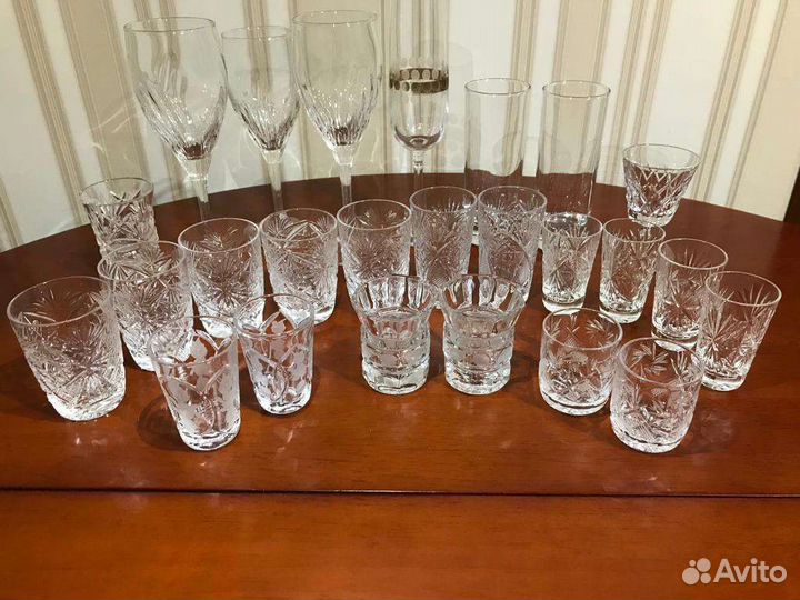 Хрустальные рюмки СССР