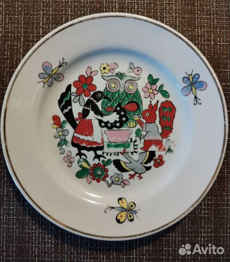 Детские тарелки СССР. Чашка Дулево