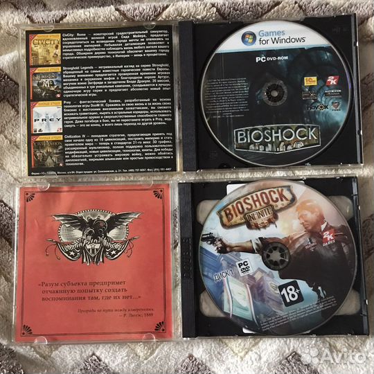 Bioshock и Infinite PC DVD с активированным кодом
