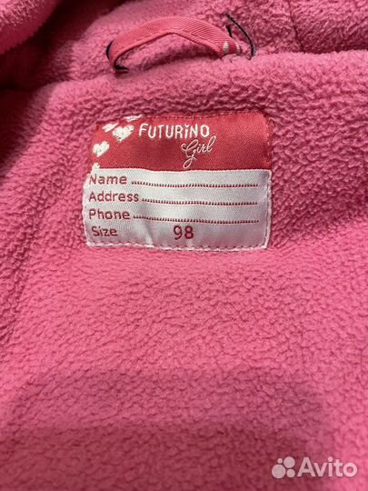 Зимний комбинезон для девочки 98
