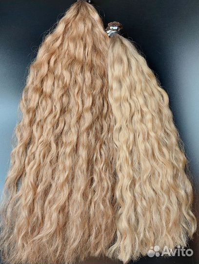 Волосы для наращивания Exclusive +, кудри, опт