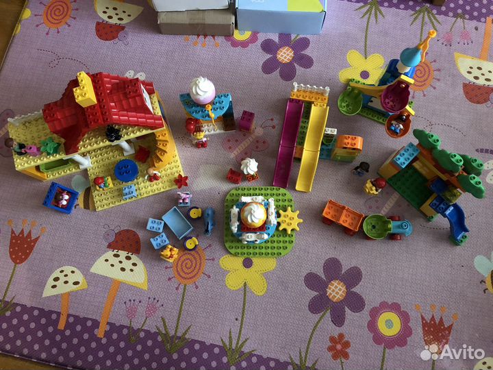 Lego duplo несколько наборов дом семьи аттракционы