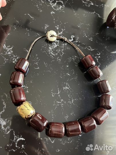 Комплект бусы и браслет