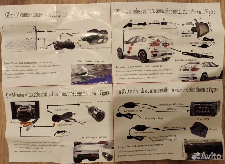 Навигатор GPS камера заднего вида