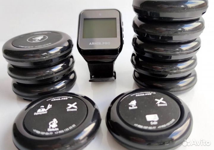 Кнопка вызова персонала. Пейджер. Вызов официанта