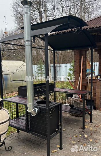 Мангал с крышей