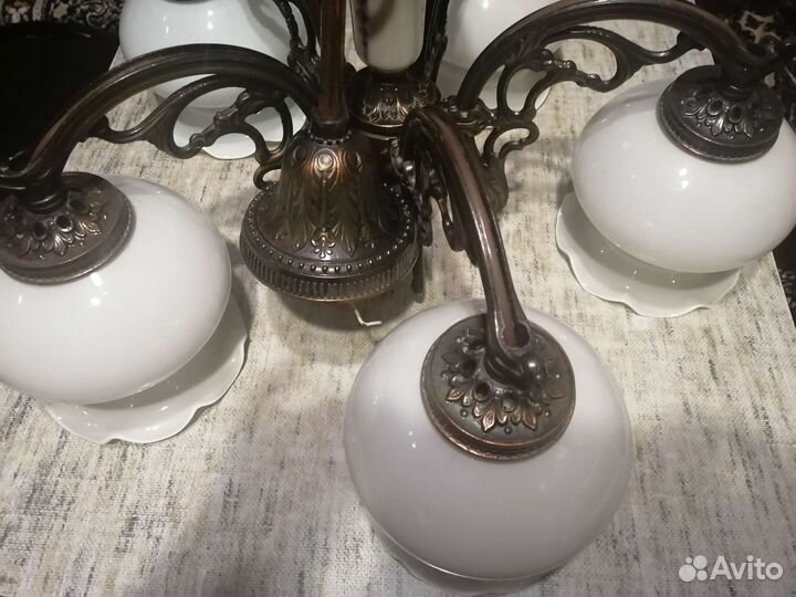 Люстра СССР, ретро, из меди