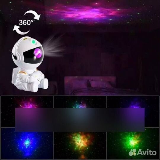 Ночник проектор астронавт HR-F3,звездное небо,косм