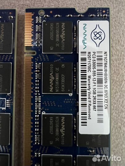 Оперативная память для ноутбука ddr2 1GB