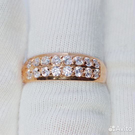 Золотое кольцо с камнем 16,5р