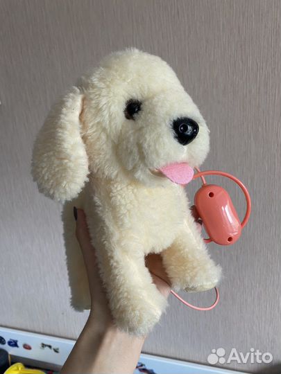 Интерактивная игрушка собачка с поводком