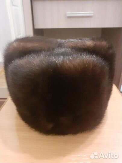 Норковая шапка мужская новая