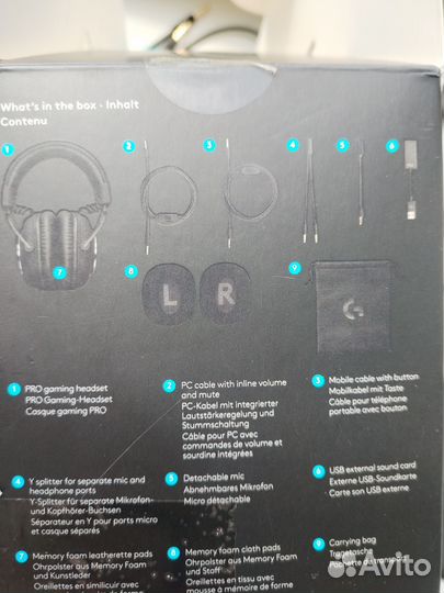 Наушники Logitech Pro X