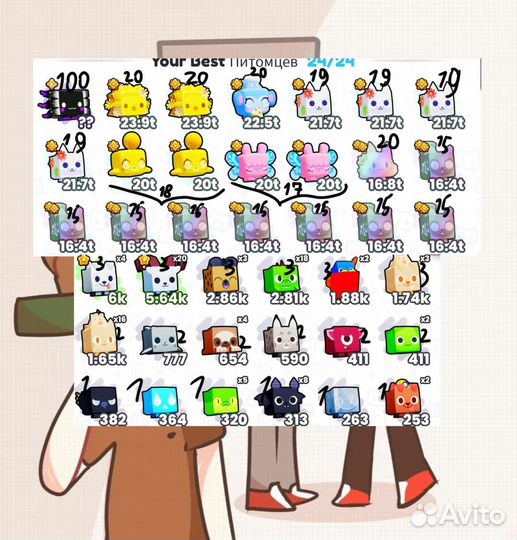 Продаю петов в пет симулятор 99/pet simulator 99