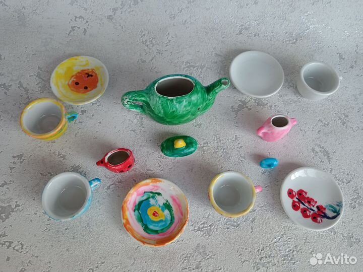 Чайный сервиз детский, набор детской посуды