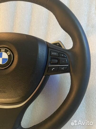 Руль bmw f10 с обогревом и лепестками