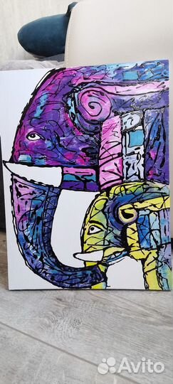 Картина акрилом холст на подрамнике