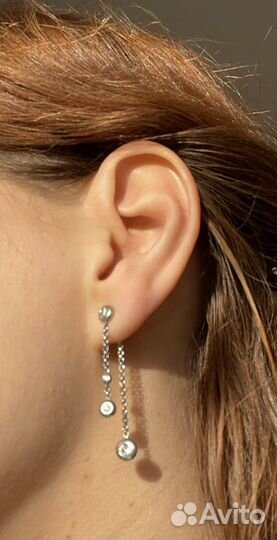 Серебряные серьги Sunlight