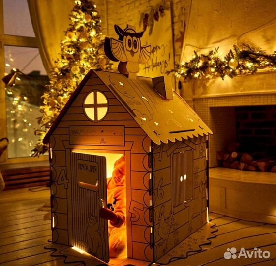 Развивающий детский домик-раскраска, новый