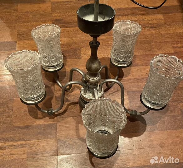 Люстра СССР 5 плафонов