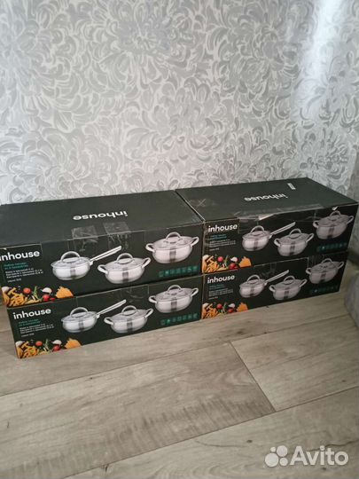 Набор кастрюль 6 предметов, кастрюля