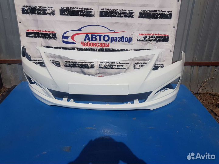 Бампер передний Hyundai Solaris 14-2017г