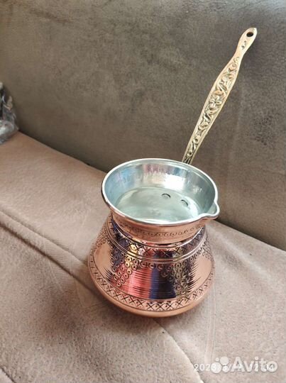 Турка для кофе медная